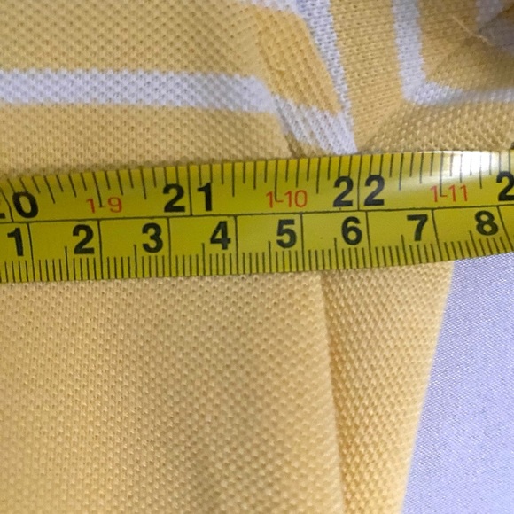 Tommy Hilfiger Pastel Blue And Yellow Stripped Polo Shirt Men’s Size XL- EUC - Picture 8 of 9